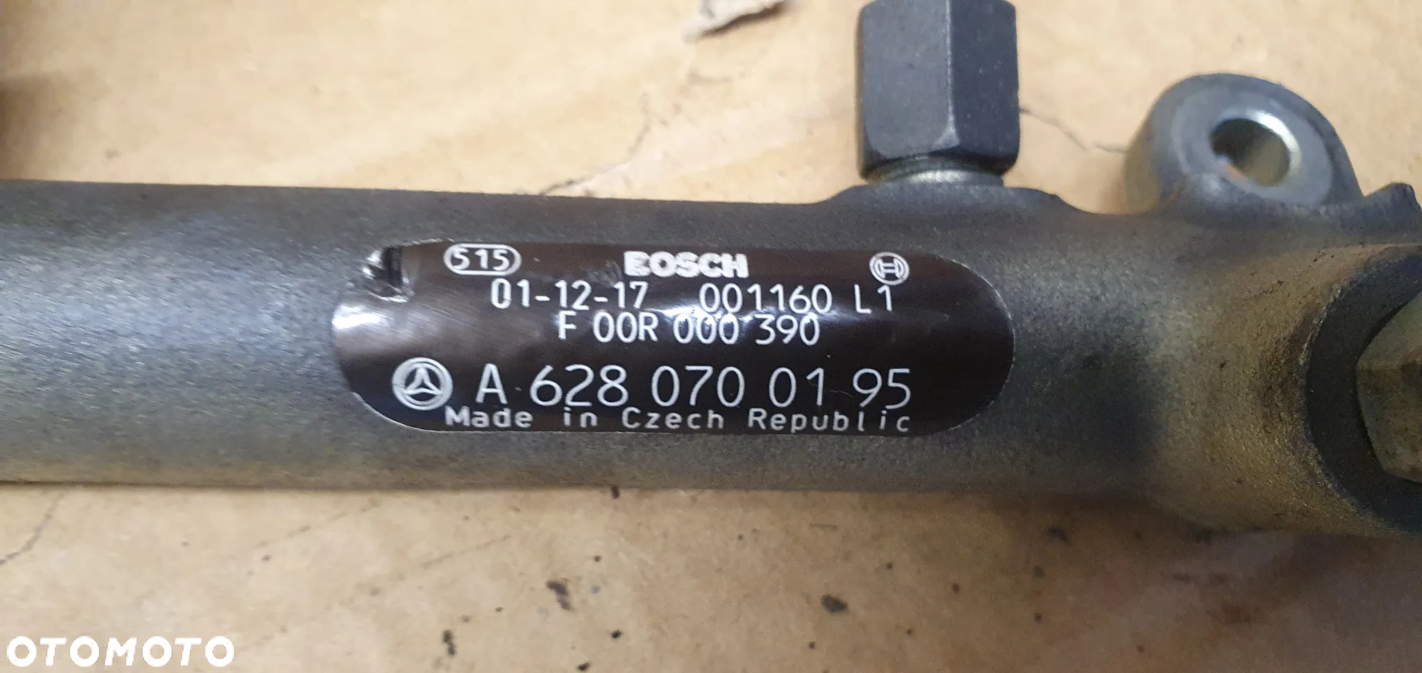 Listwa wtryskowa rurki Mercedes ML W163 4.0 CDI A6280700195 - 6