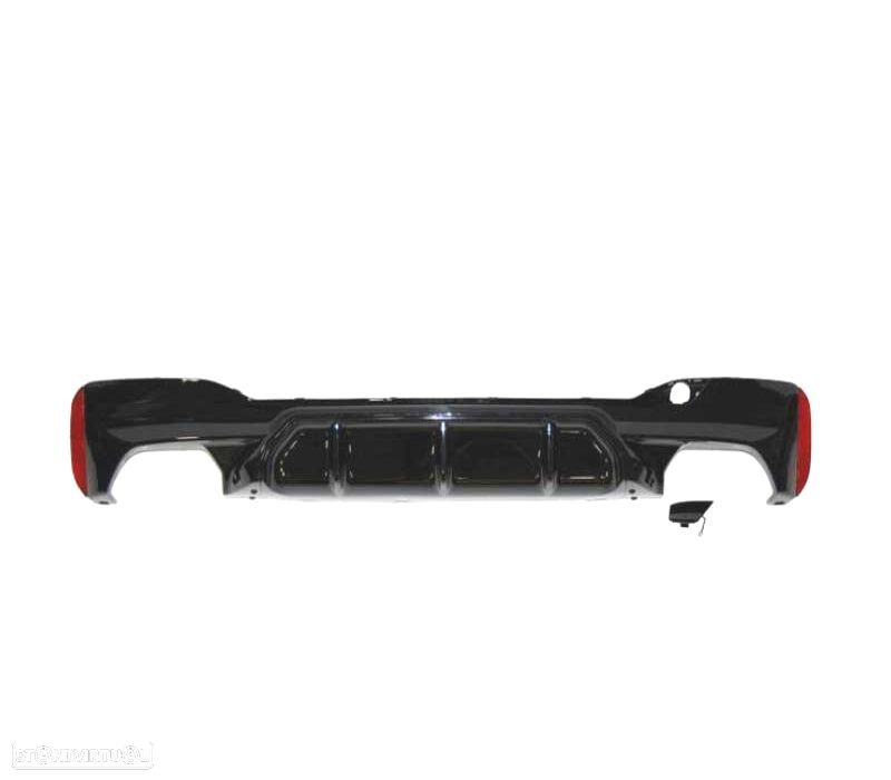 DIFUSOR BMW G30 G31 17- LOOK M5 PRETO BRILHANTE - 3