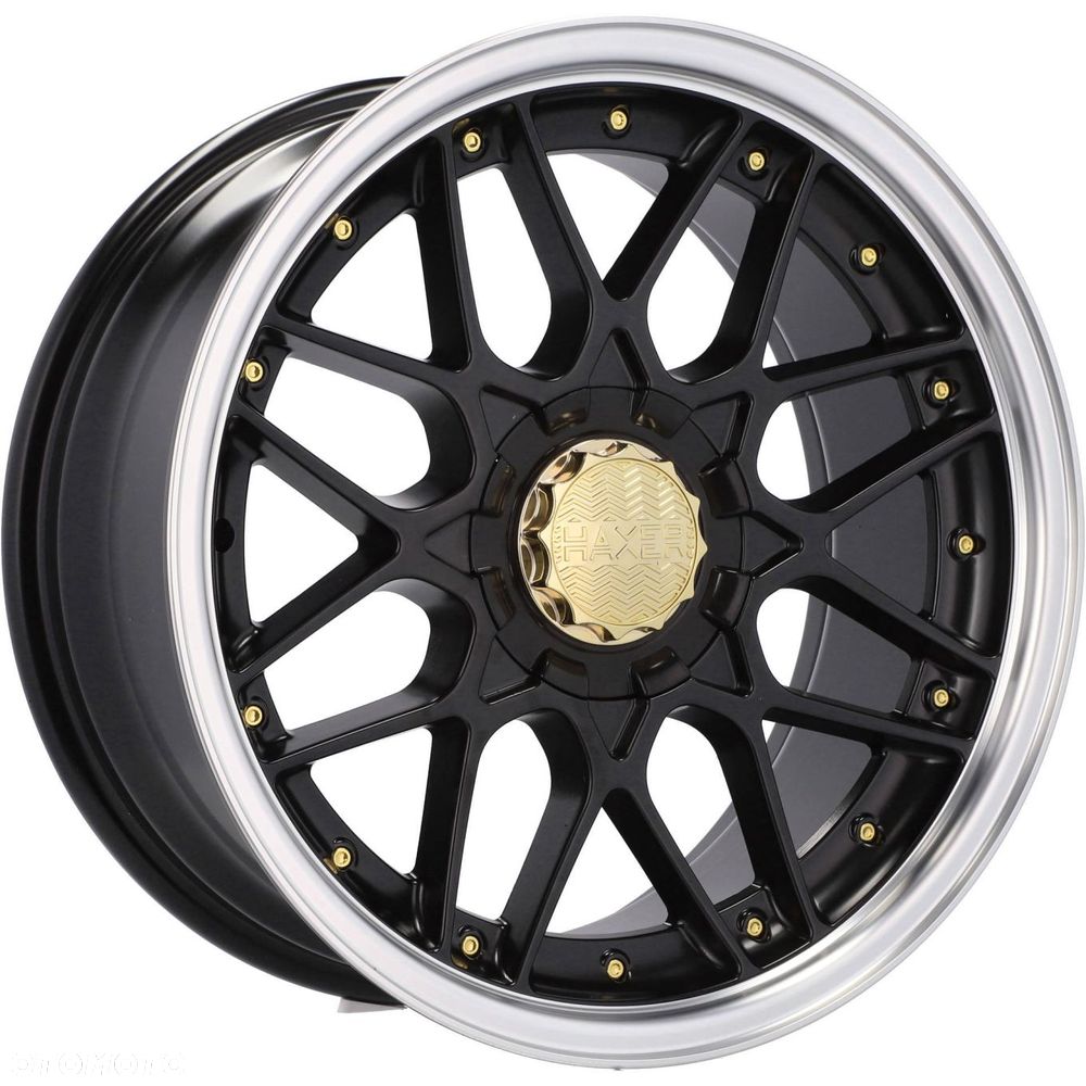 4x Felgi 18 HAXER m.in. do BMW Seria 5 E39 E60 E61 6 E63 E64 7 E32 E38 E65 Czarne - HX025 - 2