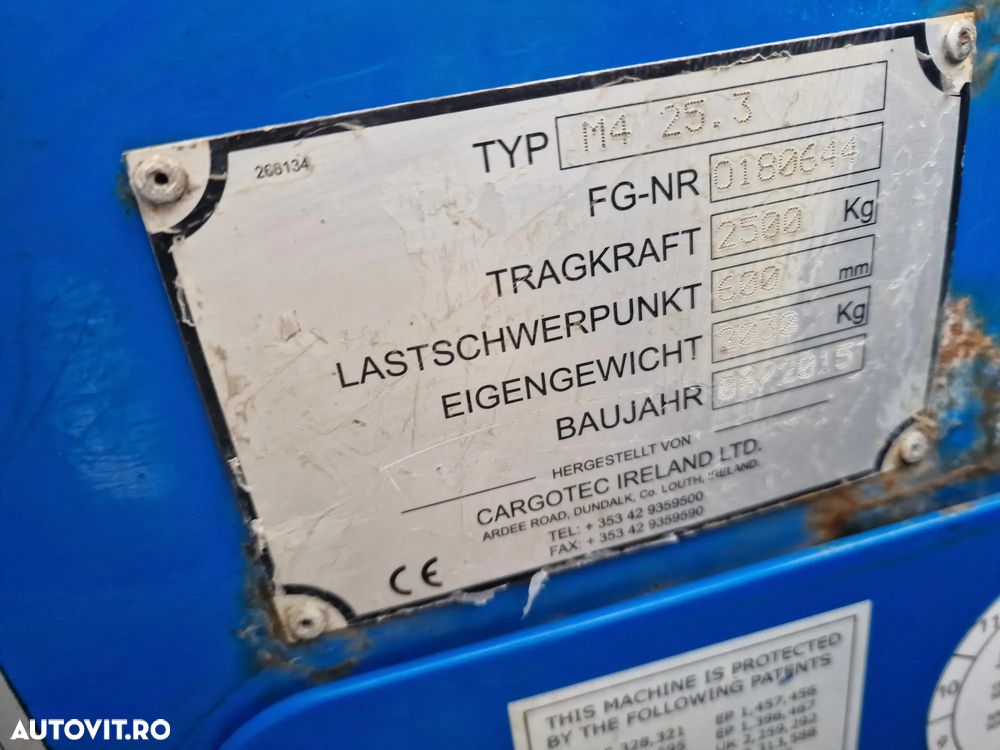 Schmitz Cargobull SCB S3T+STIVUITOR detasabil HIAB 2,5tone, 2018, AXA VIRATOARE, 13,6m lungime, usi spate, deschideri laterale, Anv 80% bune, rulata doar in Germania, posibilitate leasing 4 ani, SUPER PRET semiremorca+stivuitor-20.900 EUR+Tva - 13
