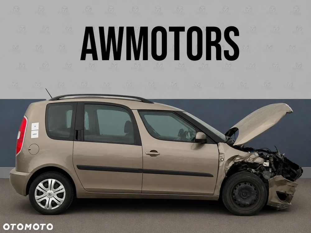 SKODA ROOMSTER 2013 *SAMOCHÓD NA CZĘŚCI* 5459 MASKA, LAMPA, DRZWI, LUSTERKO, ZDERZAK, GRILL, BŁOTNIK, KLAPA, BELKA, DESKA, FOTELE, KANAPA, ĆWIARTKA KIEROWNICA, TARCZE, ZACISKI, ZAWIESZENIE, KOMPLETNY PRZÓD, KOMPLETNY TYŁ, LICZNIK, ZEGARY, PRAWE LEWE PRZÓD TYŁ1M / F8N