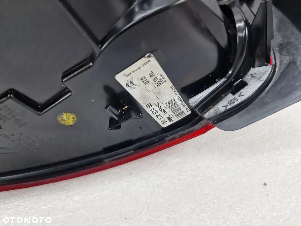 CITROEN C3 III LIFT 16- PRAWA LAMPA TYLNA TYLNIA TYŁ , NR 9812257480 , NR AUKCJI LMT99 - 9