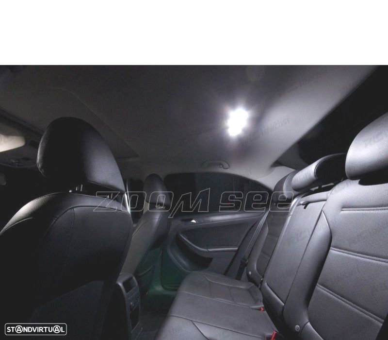 KIT COMPLETO DE 11 LAMPADAS LED INTERIOR PARA VOLKSWAGEN VW JETTA 6 VI MK6 SEDAN 11-18 - 4