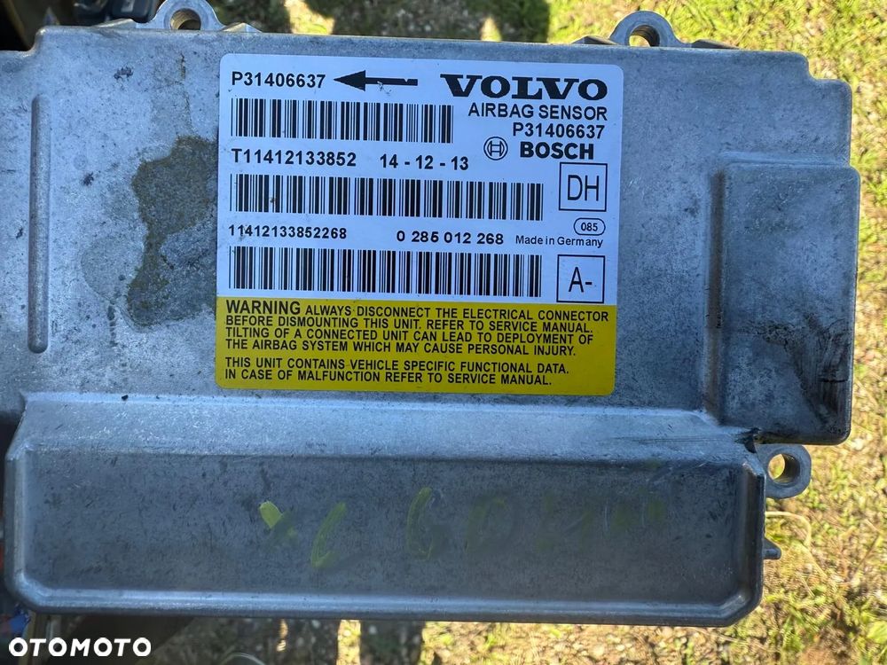 sensor sterownik modul airbag volvo xc60 v60 31406637 - 1