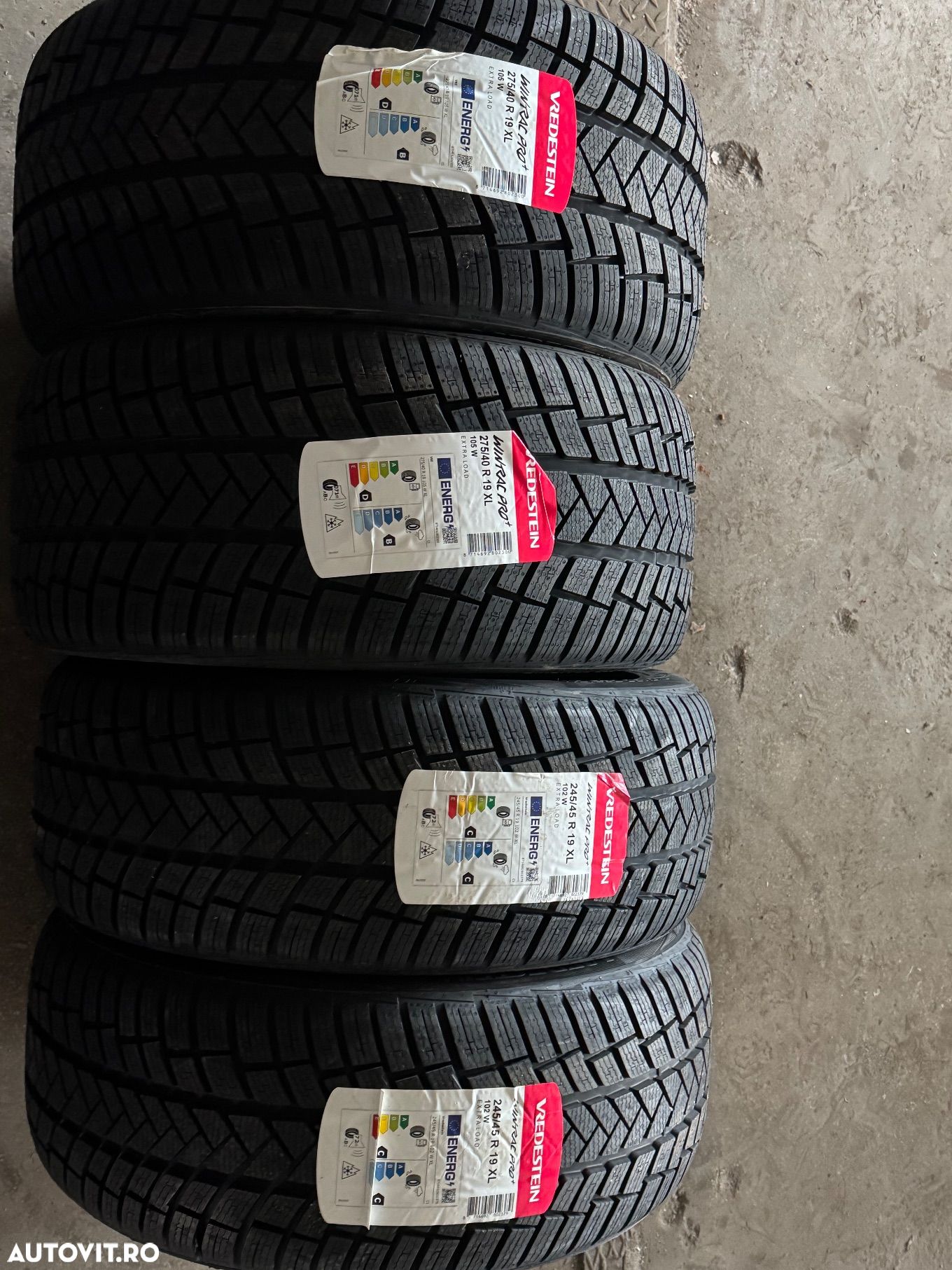 Vând set anvelope 245/45/19-275/40/19 vredestein de iarnă noi - 1