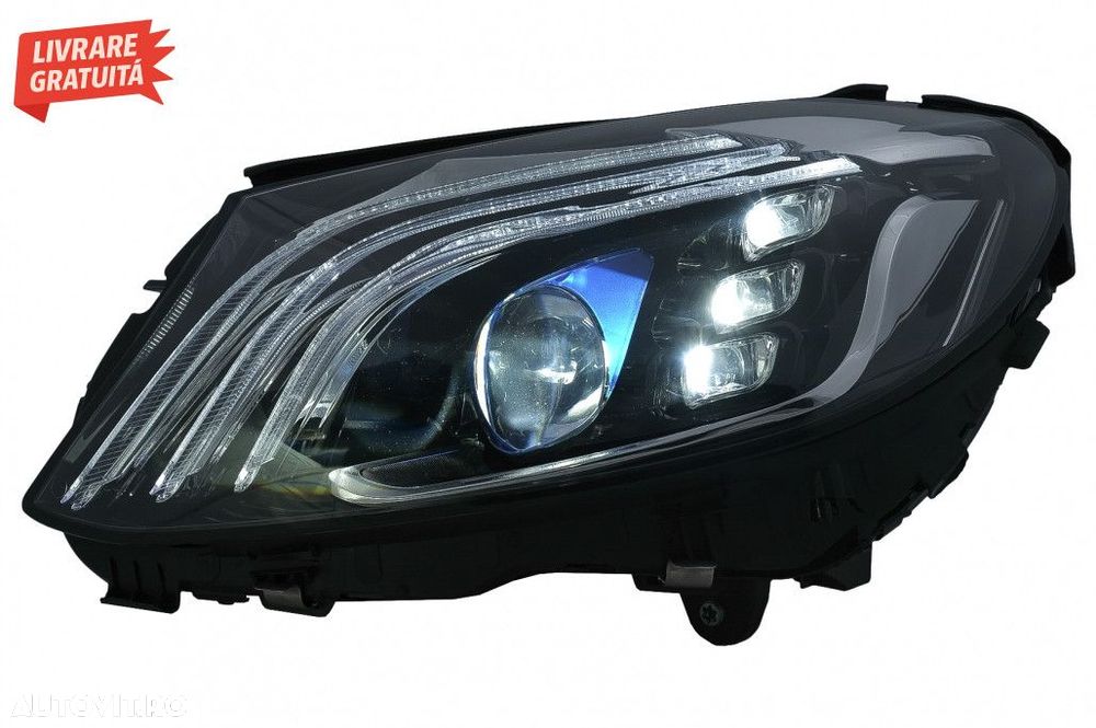 Faruri Full LED Mercedes C-Class W205 S205 (2014-2020) LHD W222 Design - 3