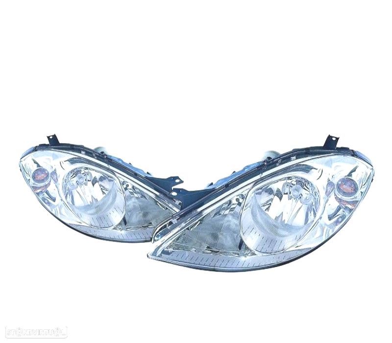 FARÓIS MERCEDES CLASSE A W169 04-08 FUNDO CROMADO - 4