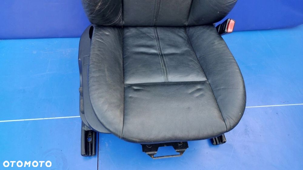 fotel pasażera prawy bmw 5 e39 czarna skóra eur - 5