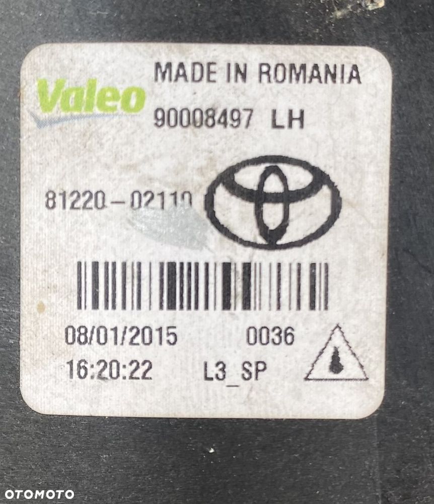 TOYOTA AURIS 2 II YARIS 3 III CHR C-HR AYGO II Lampa HALOGEN PRZEDNI LEWY PRZÓD światło prawe przeciwmgielne lampa lewa przeciwmgłowa - 6