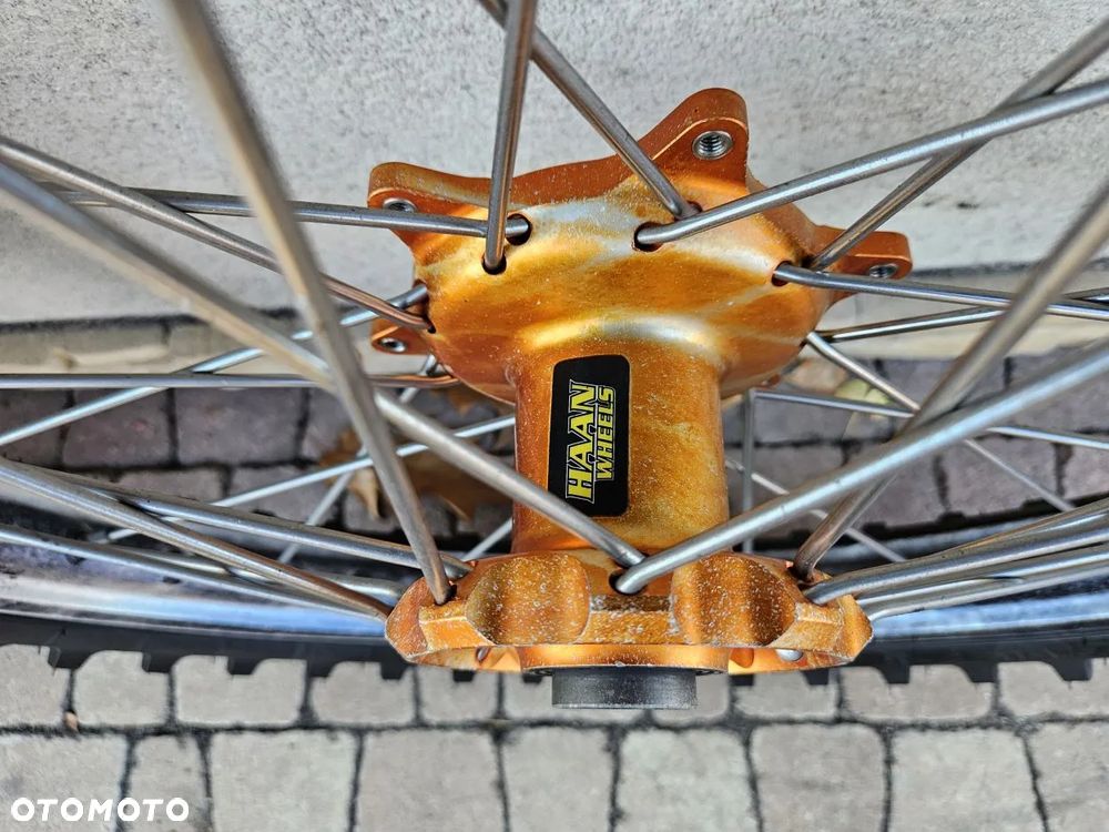 KTM EXC SX SXF FELGI KOŁA PRZÓD OŚ 26mm TYŁ 20mm PIASTY HAAN 450 400 250 125 530 350 KOŁO EXCEL KOMPLET LUB OSOBNO - 15