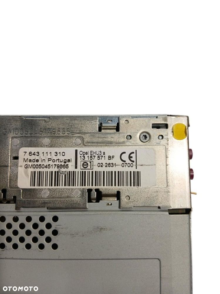 RADIO CD OPEL ASTRA III H 13157571 ASTRA III H - 3