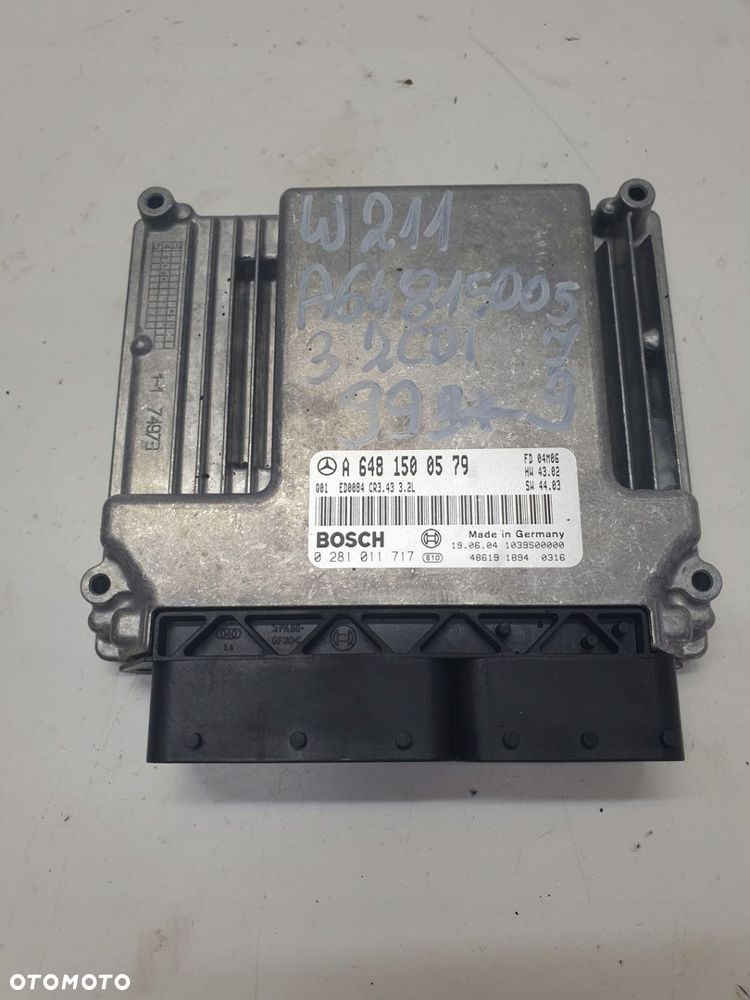 STEROWNIK KOMPUTER SILNIKA MERCEDES-BENZ W211 3.2 CDI A6481500579 - 1