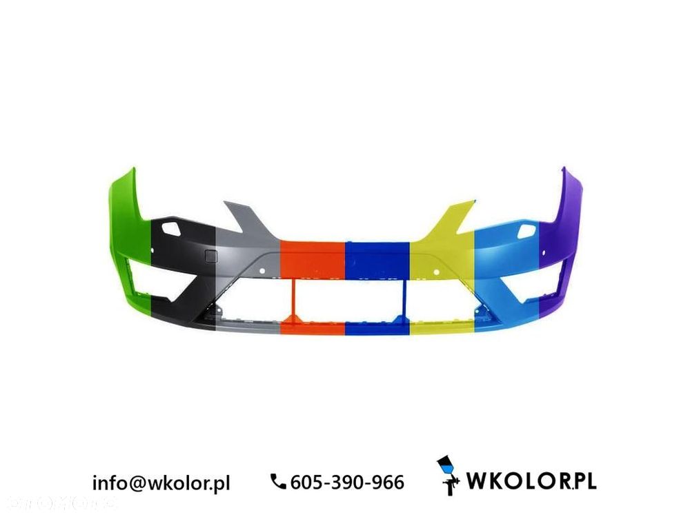 NOWY ZDERZAK SEAT LEON 2014-2020 LAKIEROWANY W KOLOR - 1