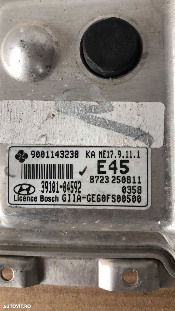 ECU Calculator motor Hyundai i10 1.0, cod 39101-04592 - 2
