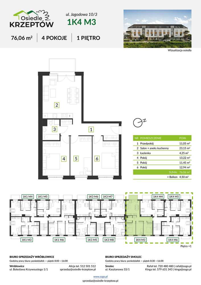 76,06m²+BALKON 4,50m² pod lasem -WYKOŃCZONE POD KLUCZ pod Wrocławiem