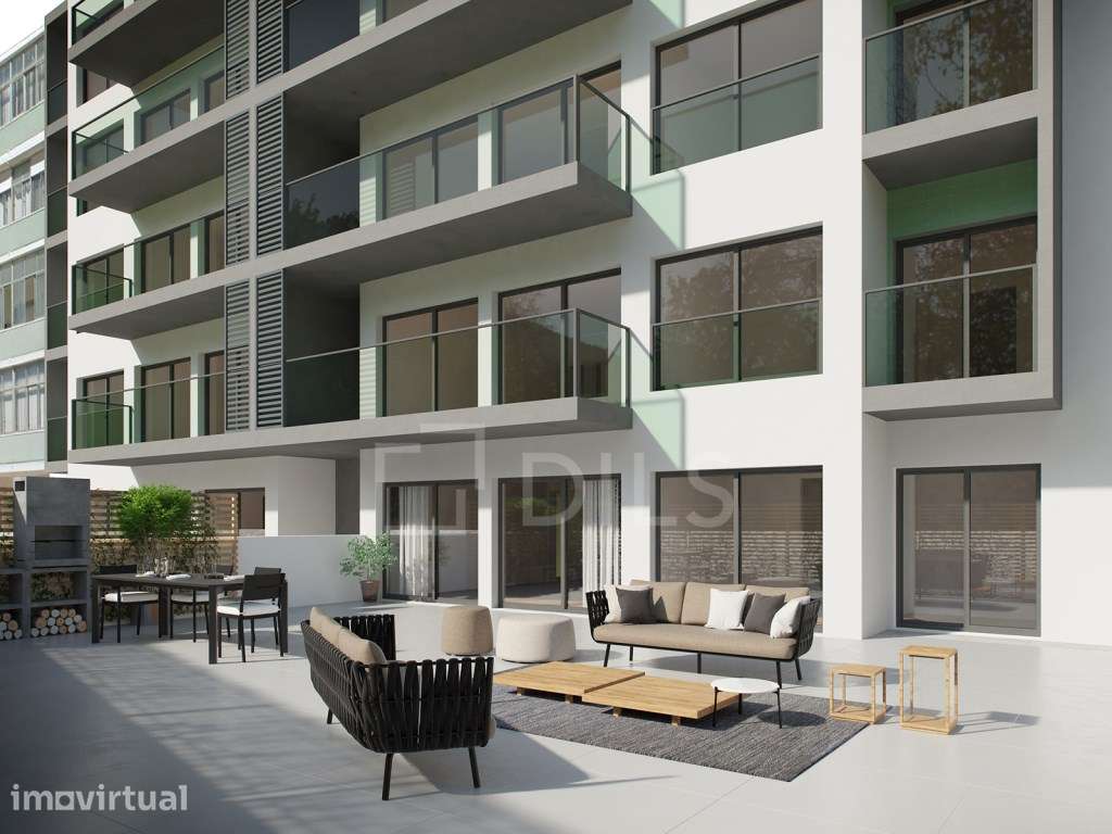 Apartamento T2 com varanda em novo empreendimento em Cacilhas - Grande imagem: 3/34