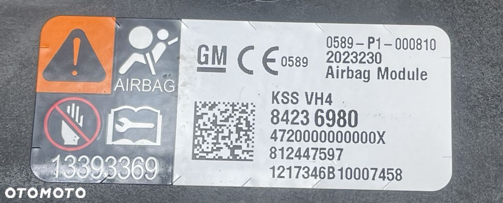 O5 BUICK ENCLAVE II 2017 - TRAVERSE PODUSZKA PASAŻERA AIRBAG 84236980 - 3