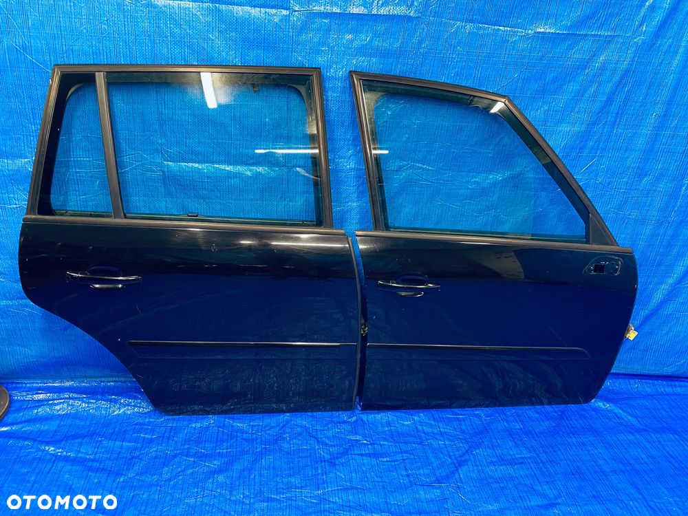 DRZWI PRAWE PRAWY PRZÓD PRZEDNIE TYŁ TYLNE KOMPLETNE CITROEN C4 GRAND PICASSO I 2006- ; CZARNE LAKIER EXYB ORYGINAŁ EUROPA - 2