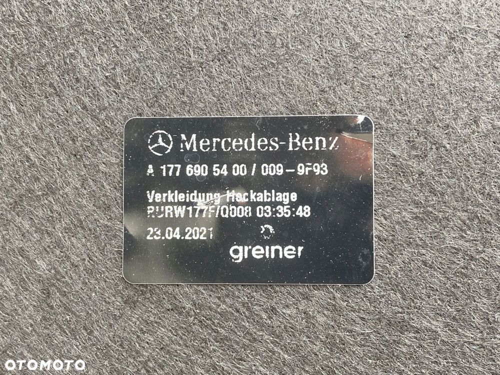 MERCEDES 177 polka bagaznika A 1776905400 - 7