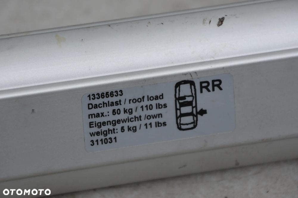 Opel Adam oryginalny bagaznik Opel Alu klucz - 5