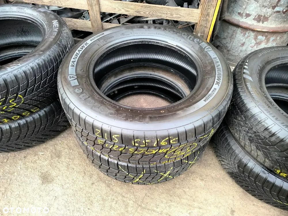 215/65R16C 16 C 109/107T 2x 2szt. Opony Całoroczne Wielosezonowe FIRESTONE VANHAWK MULTISEASON 5,5mm Legnica ALU-RAD 23r. 215/65 - 8