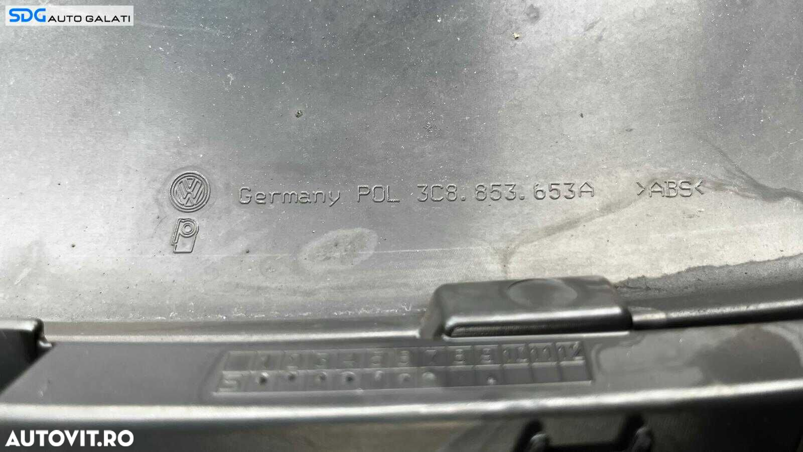 Grila Centrala cu Emblema Sigla de pe Bara Spoiler Fata Volkswagen CC 2012 - 2017 Cod 3C8853653A 3C8853651A [L5327] - 6
