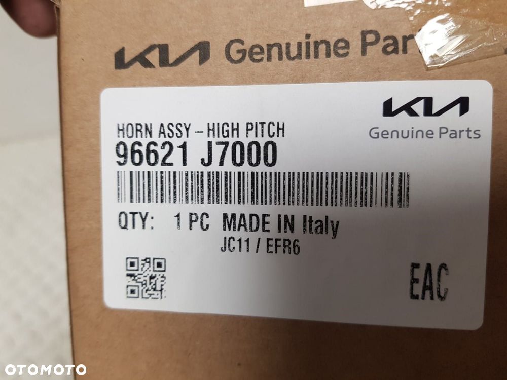 ORYGINAL SYGNAŁ KLAKSON TRĄBKA KIA CEED III 3 PROCEED XCEED 17-24r 96621-J7000 96621J7000 - 5