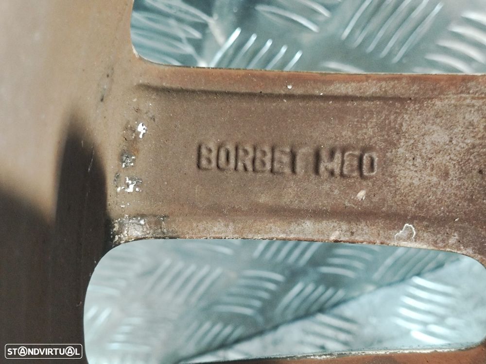 Conjunto de jantes 17 Cleveland Borbet Volkswagen Touran 1T3 2° Facelift 2010 a 2015 6,5J ET50 5x112 Original - 19