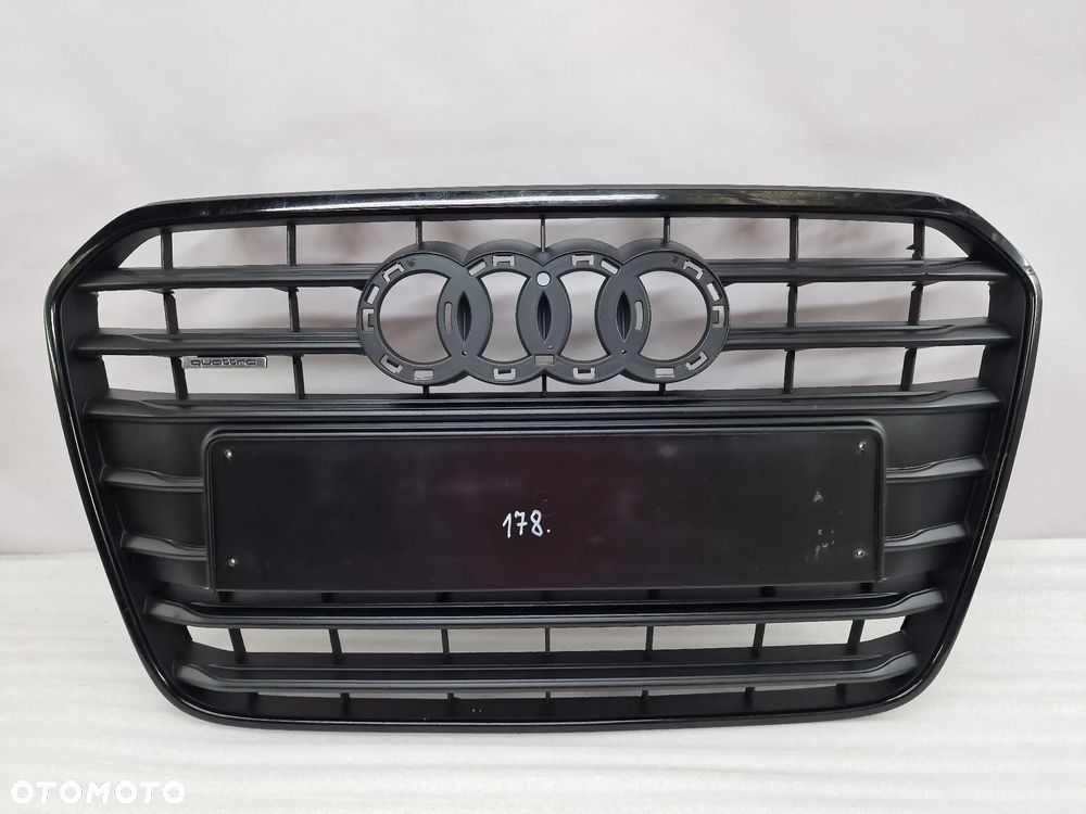 AUDI A6 C7 4G0 S-LINE 10- ATRAPA / GRILL PRZEDNI PRZÓD BEZ PDC CZARNY BLACK , NR 4G0853653 / 4G0853651 , NR AUKCJI GL178 - 1