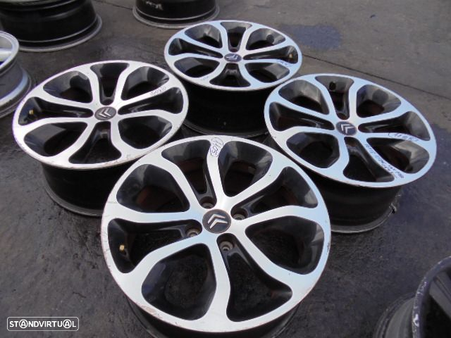 Jogo De Jantes 9671587277 CITROEN C3 PICASSO 2012 1.6 HDI 92CV 5P PRETO 26 7Jx17 4X108 64.6MM - 5