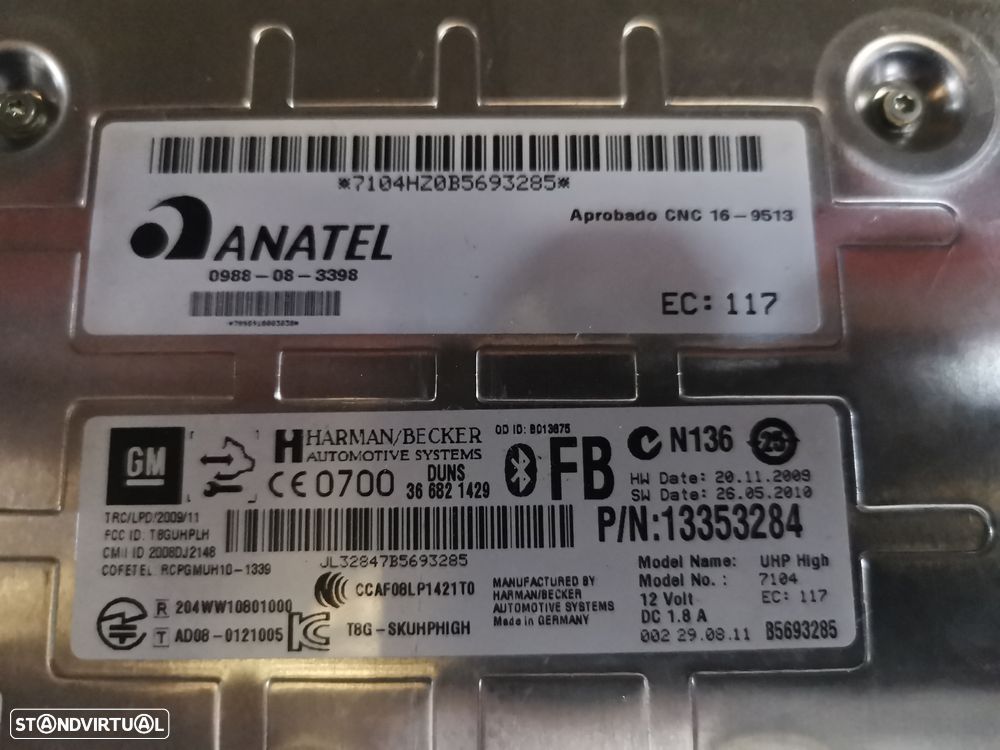 OPEL ASTRA J MÓDULO BLUETOOTH - MD055 - 4