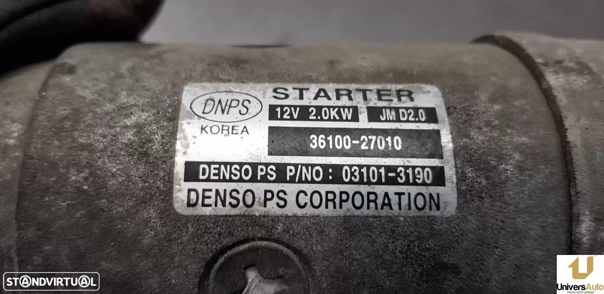 MOTOR ARRANQUE KIA SPORTAGE 2005 -3610027010 - 1