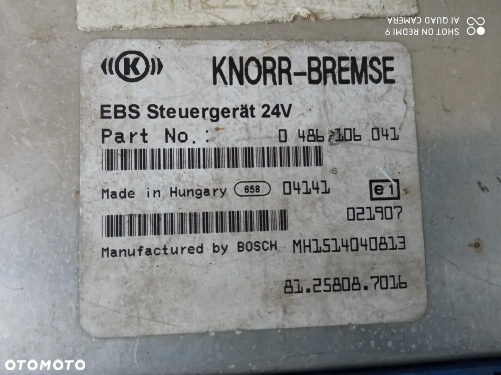 sterownik moduł EBS RENAULT premium magnum DXI  nr 0486106041/0486106078 - 2