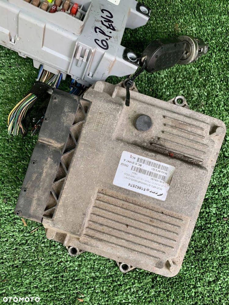 Sterownik Komputer Moduł stacyjka zestaw Fiat Grande Punto Evo 1.3 51862574 - 3
