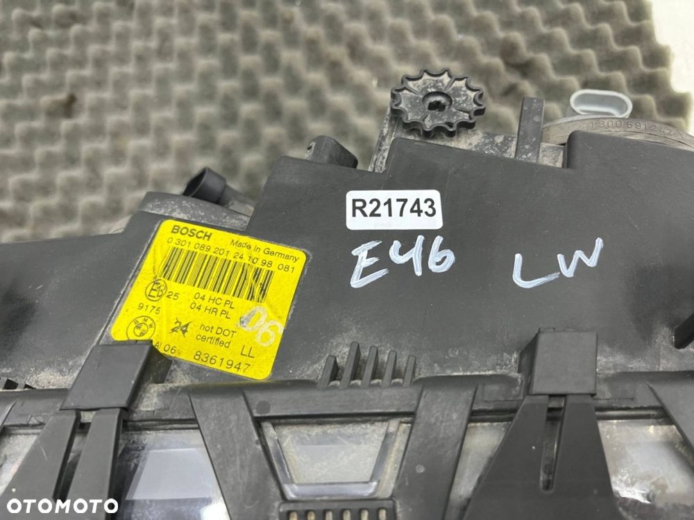Lampa reflektor BMW 3 E46 sedan kombi 98-01r. LEWA przednia H7 oryginalna lewy przód EU 8361947 - 16