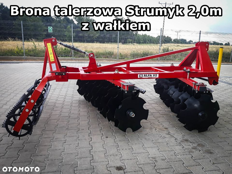 Brona talerzowa TALERZÓWKA V  AGREGAT 1,4m 1,6m 1,8m 2m 2,2m 2,4m 2,7m STRUMYK Lekka Nowa - 8