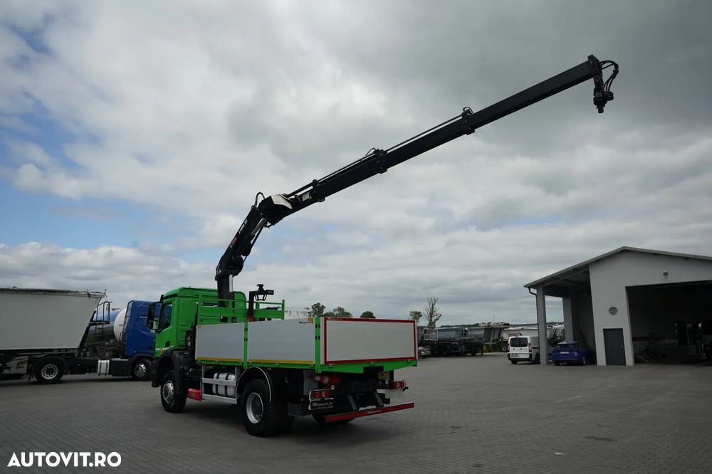 Mercedes-Benz AROCS 1835 / 4x4 / LIVRARE + HIAB 162 ES-3 HDS / RADIOCOMANDĂ / ROTATOARE / FURCĂ / EURO 6 - 4