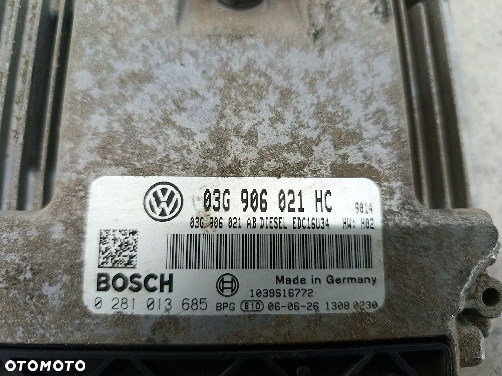 KOMPUTER, STEROWNIK VW GOLF PLUS I 03G906021HC 0281013685   1.9 TDI 105KM - 2