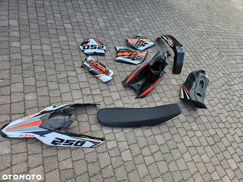 KTM EXC SX SXF 2007-2011 KOMPLET PLASTIKÓW OWIEWKI SIEDZENIE BUDA BAK AIRBOX NADWOZIE RESTYLE LIFT - 5