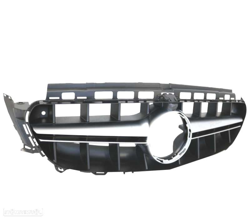 GRELHA FRONTAL MERCEDES CLASE E W213 16-19 E63 AMG PRETO BRILHO - 2