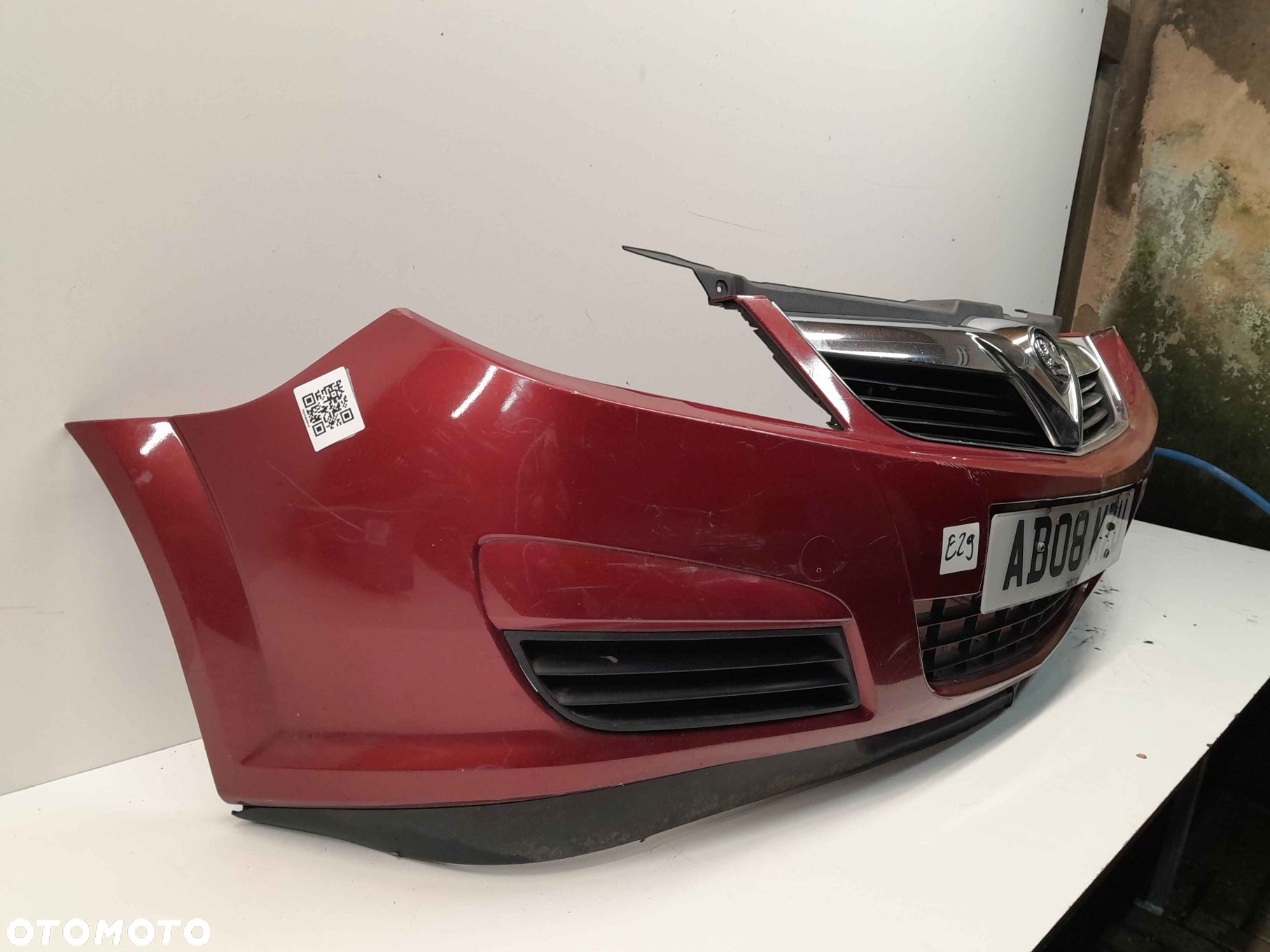 } ZDERZAK PRZÓD PRZEDNI OPEL VECTRA C LIFT FL Z50C BORDO BORDOWY - 3