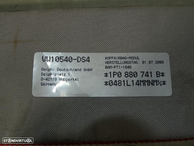 Airbags De Cortina Seat Leon (1P1)  1P0880741b / 1P0 880 741 B / 1P088 - 6