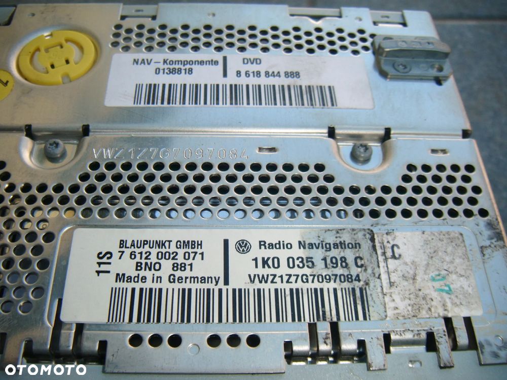 vw passat b6 radio cd nawigacja 1k0035198c - 2