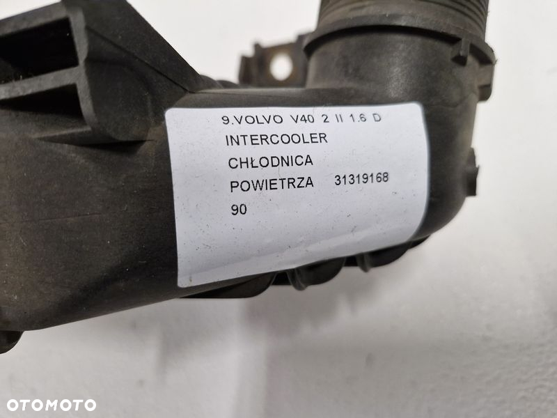 VOLVO V40 2 II 1.6 D INTERCOOLER CHŁODNICA POWIETRZA 31319168 - 12