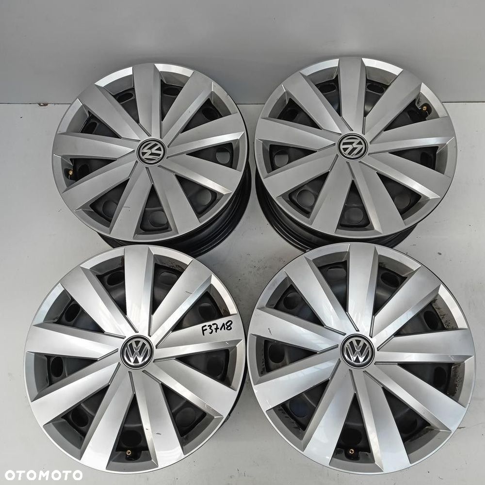 Felgi 5x112 16 Vw Passat B8 3Q0601027 + Kołpaki 4szt (F3718) - 1