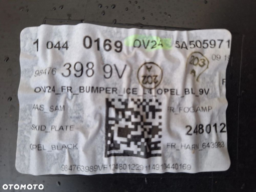 OPEL FRONTERA C 24- CAŁY- NIE KLEJONY! ZDERZAK PRZÓD PRZEDNI ORYG 9854995780 WYSYŁKA 24H - 13