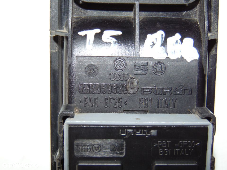 ORYGINAŁ przełącznik panel szyb 7E0959855A VW Volkswagen Transporter T5 , 03-09r - 10