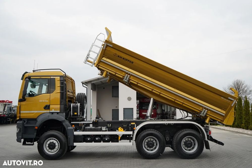 MAN TGS 33.480 / 6X6 / BASCULATOR 3 LATE / BORDMATIC / HYDROBRA / KH KIPPER / AUTOMAT / NOU / DISPONIBIL IMEDIAT / - 2