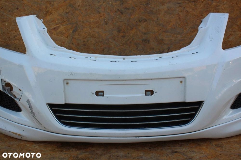 Zderzak przód przedni OPEL ZAFIRA B OPC oryginał 10U biały - 5