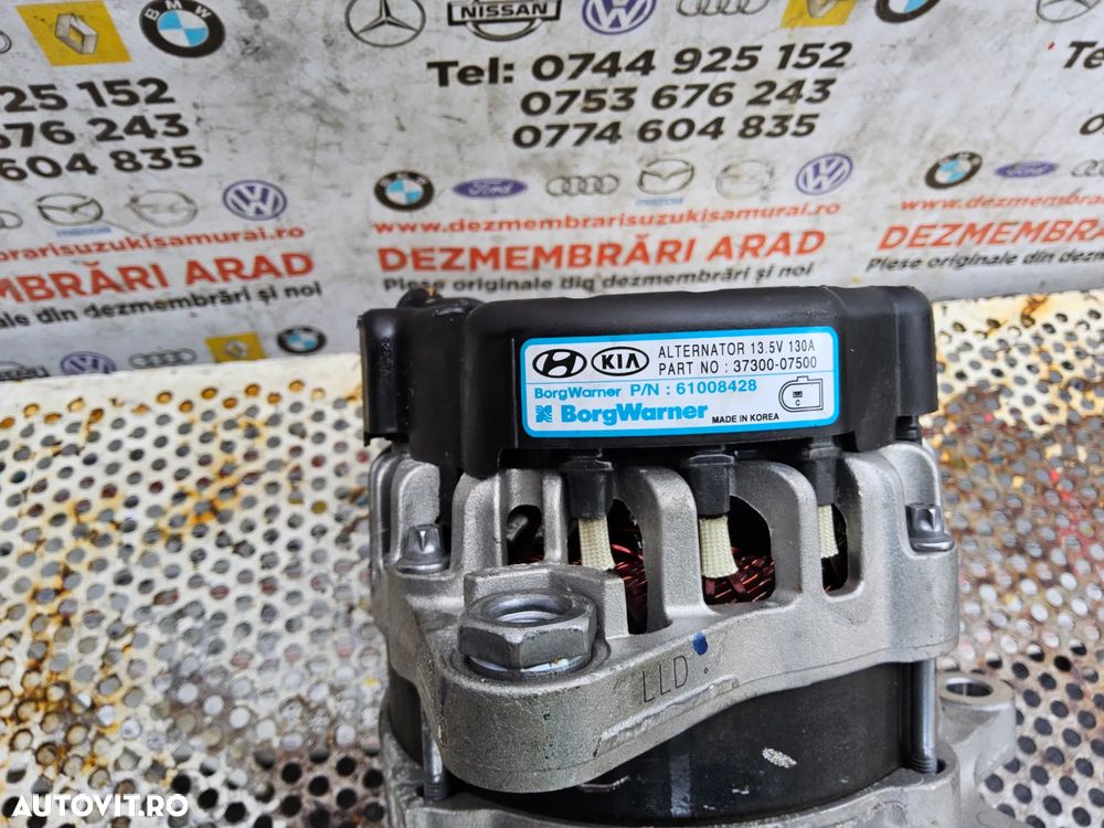 Alternator Hyundai Kia 1.0 i10 i20 bayon picanto cod 3730007500 g3ld - 2